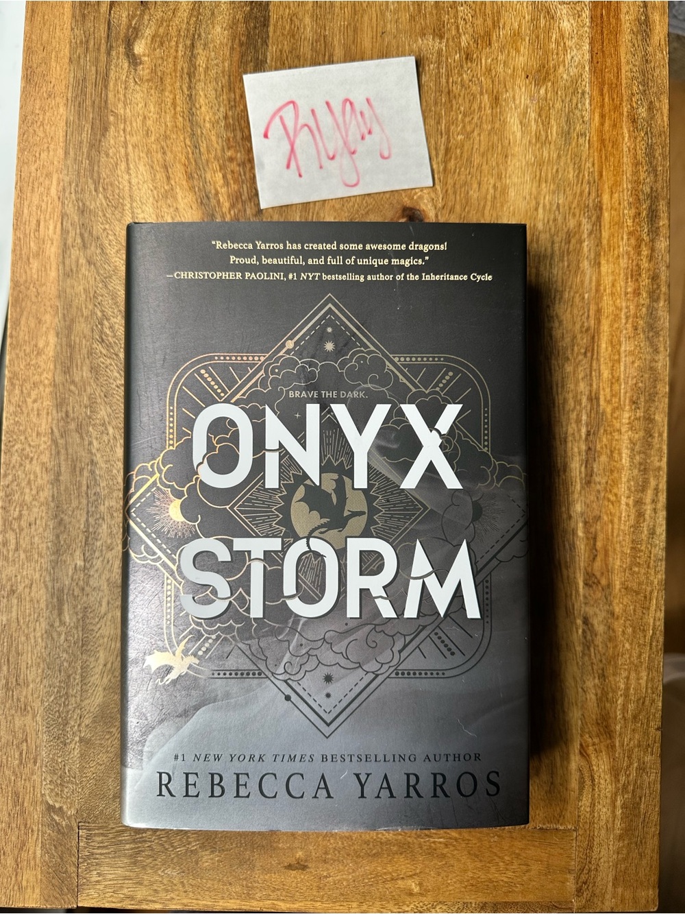 First Edition Onyx Storm + Signed Bookplate